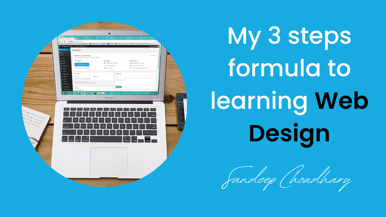 My guide to learn website design by sandeep choudhary