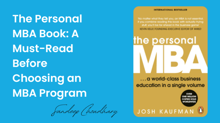 The Personal MBA book By Josh Kaufman Review by Sandeep Choudhary